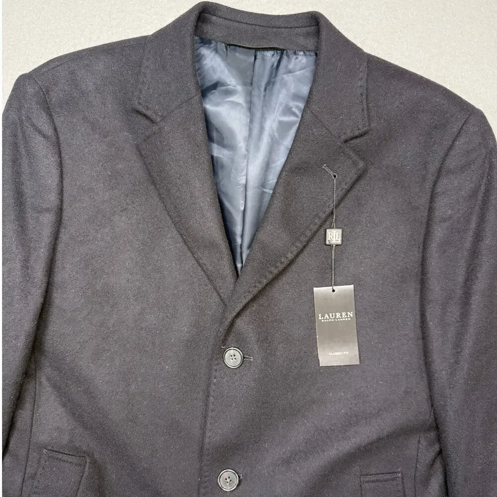 Ralph Lauren Men's Luther Luxury Wool-Blend Overcoat Jacket Size 40L $495